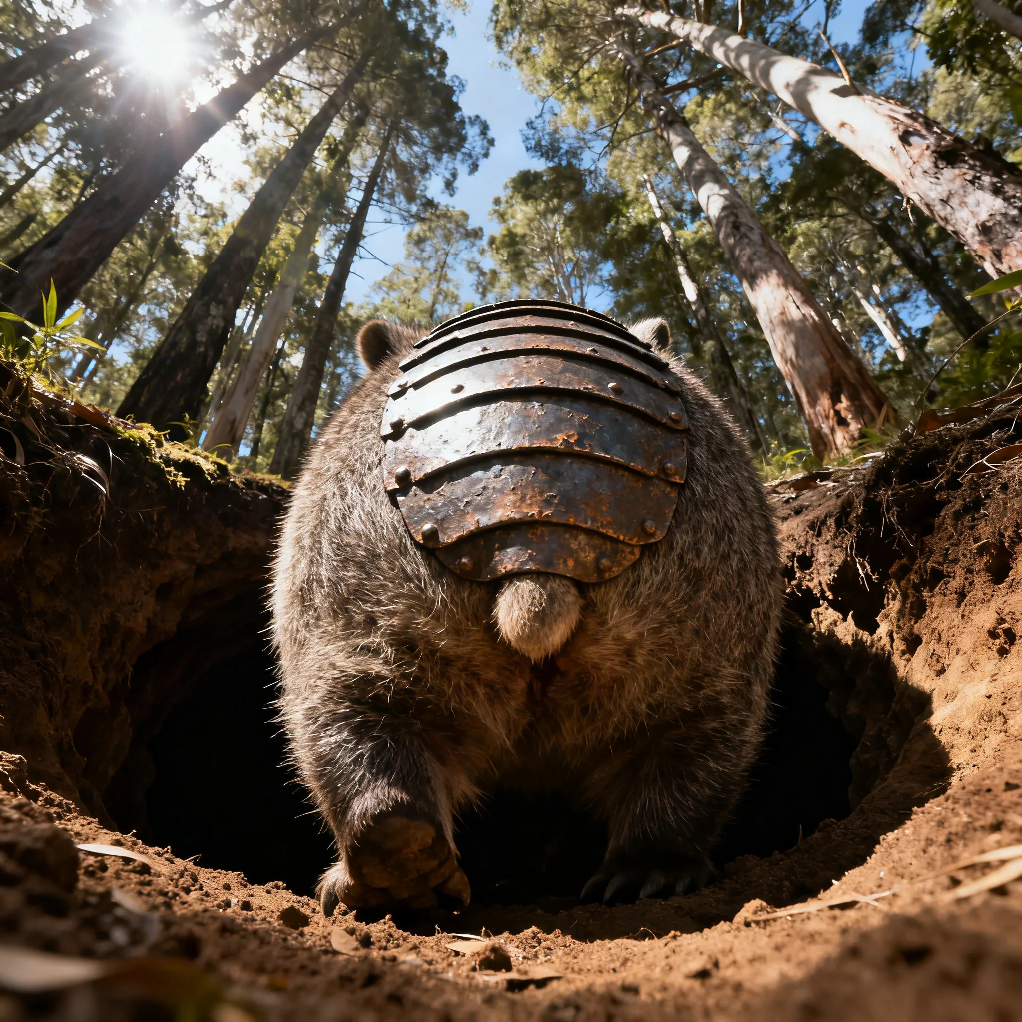 Vombat Bunu Nasıl Yapabiliyor? Arka vücudu serttir.