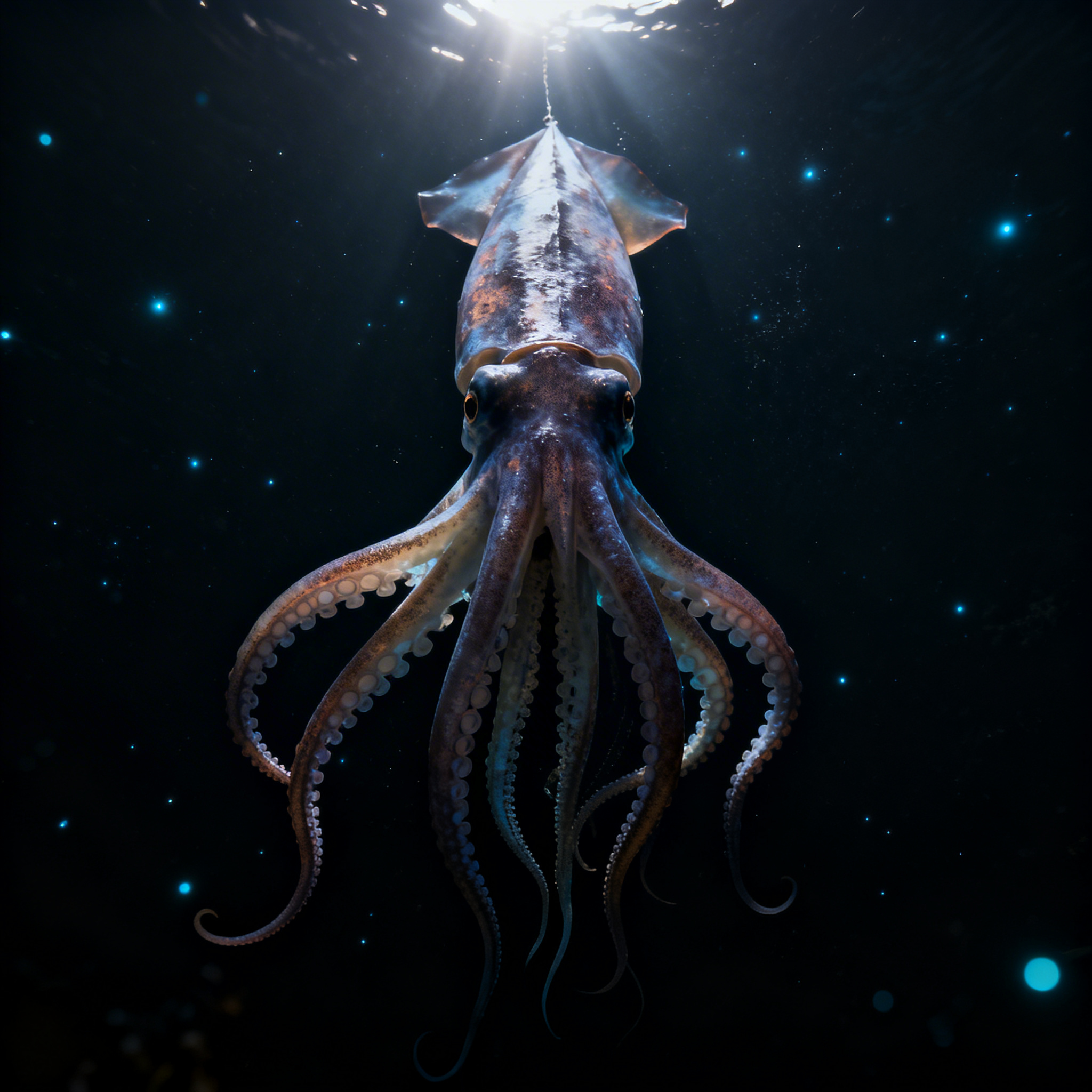 Dev Kalamar Bunu Nasıl Yapabiliyor? Güneş ışığının ulaşmadığı yerlerde yaşar.