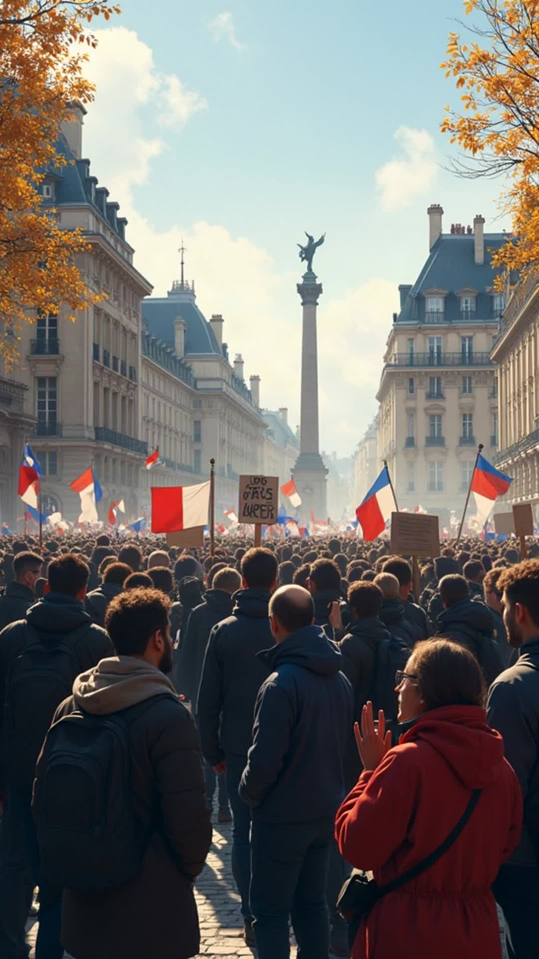 ⁣Macron Restricts French Protests to Union Demos