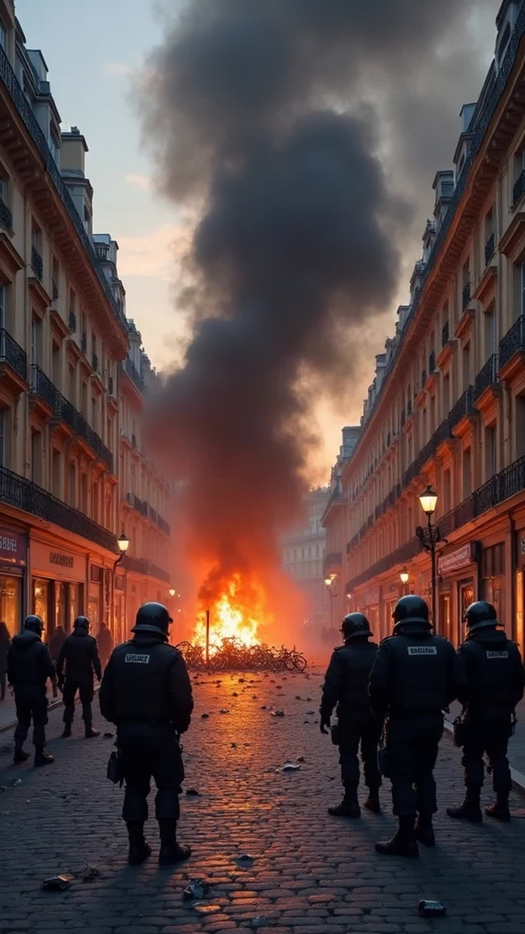 ⁣Fransa'da Sokaklarda Şiddetli Protesto Dalgası