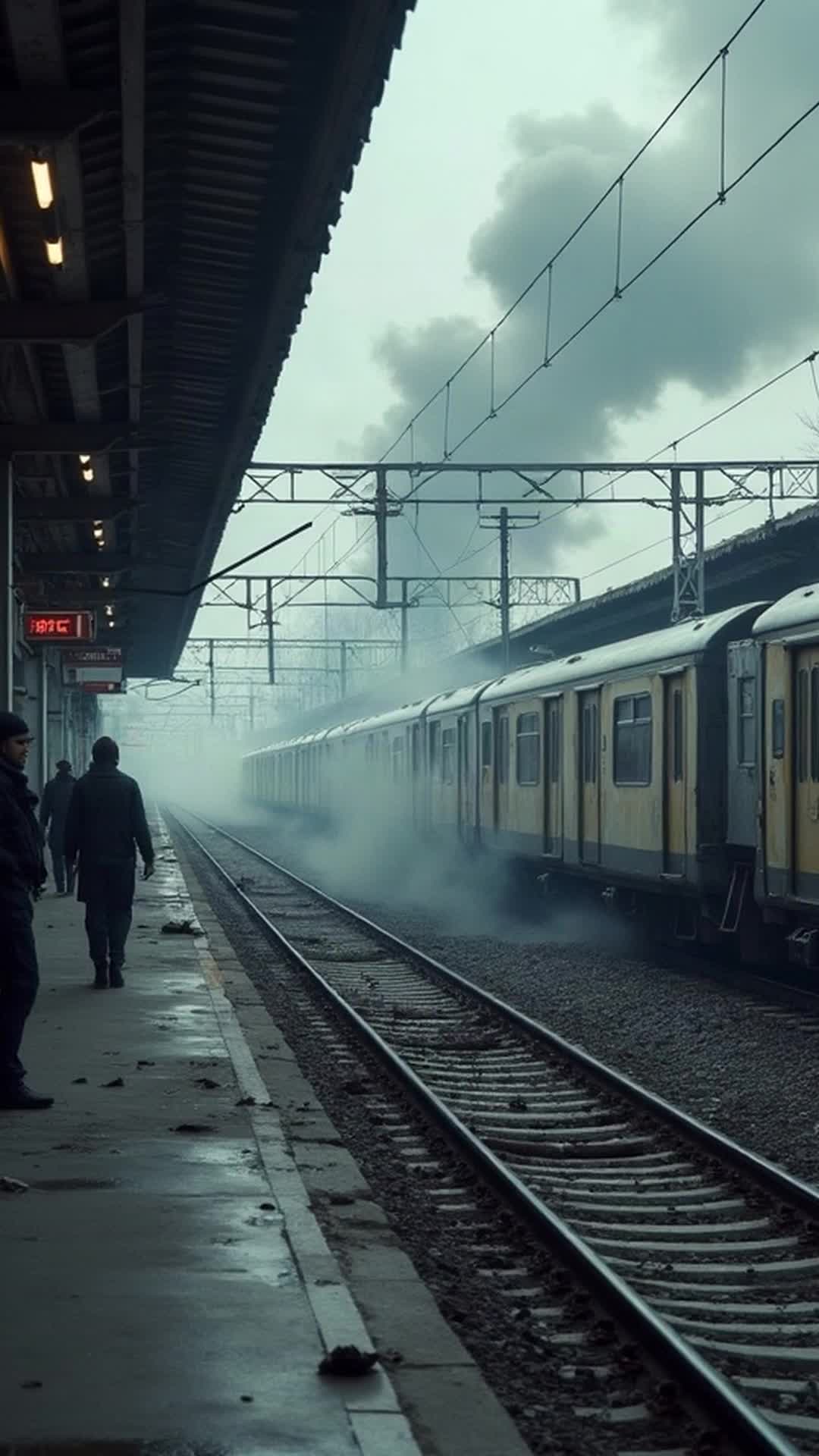 ⁣Russian Drone Strike Hits Dnipro Station